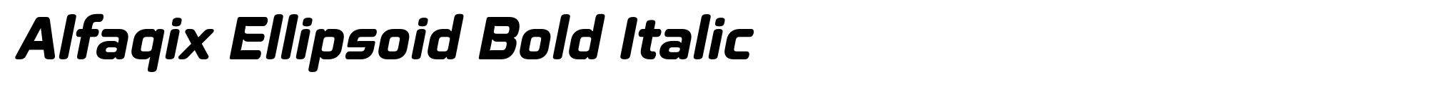 Alfaqix Ellipsoid Bold Italic image